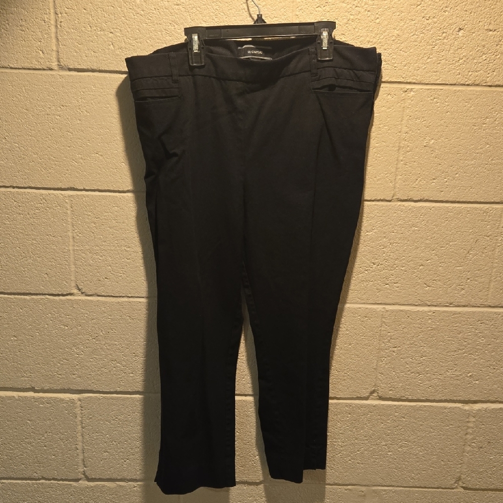 Le Chateau Black Side Zip Dress Pants